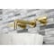 Kingston Brass KS8127KL Two-Handle Wall Mount Bathroom Faucet, Brushed Brass KS8127KL - alternate 4